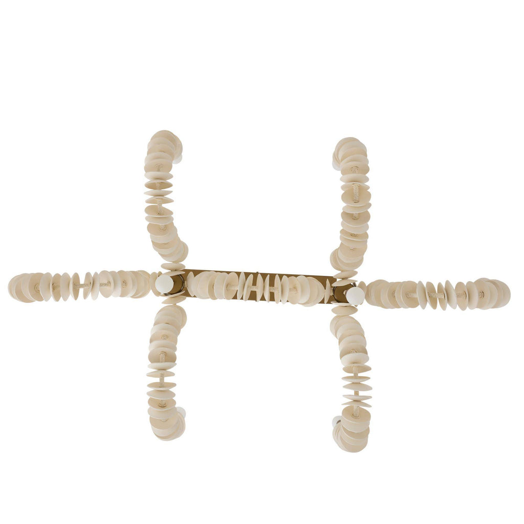 Sculptural Kalama Linear Chandelier