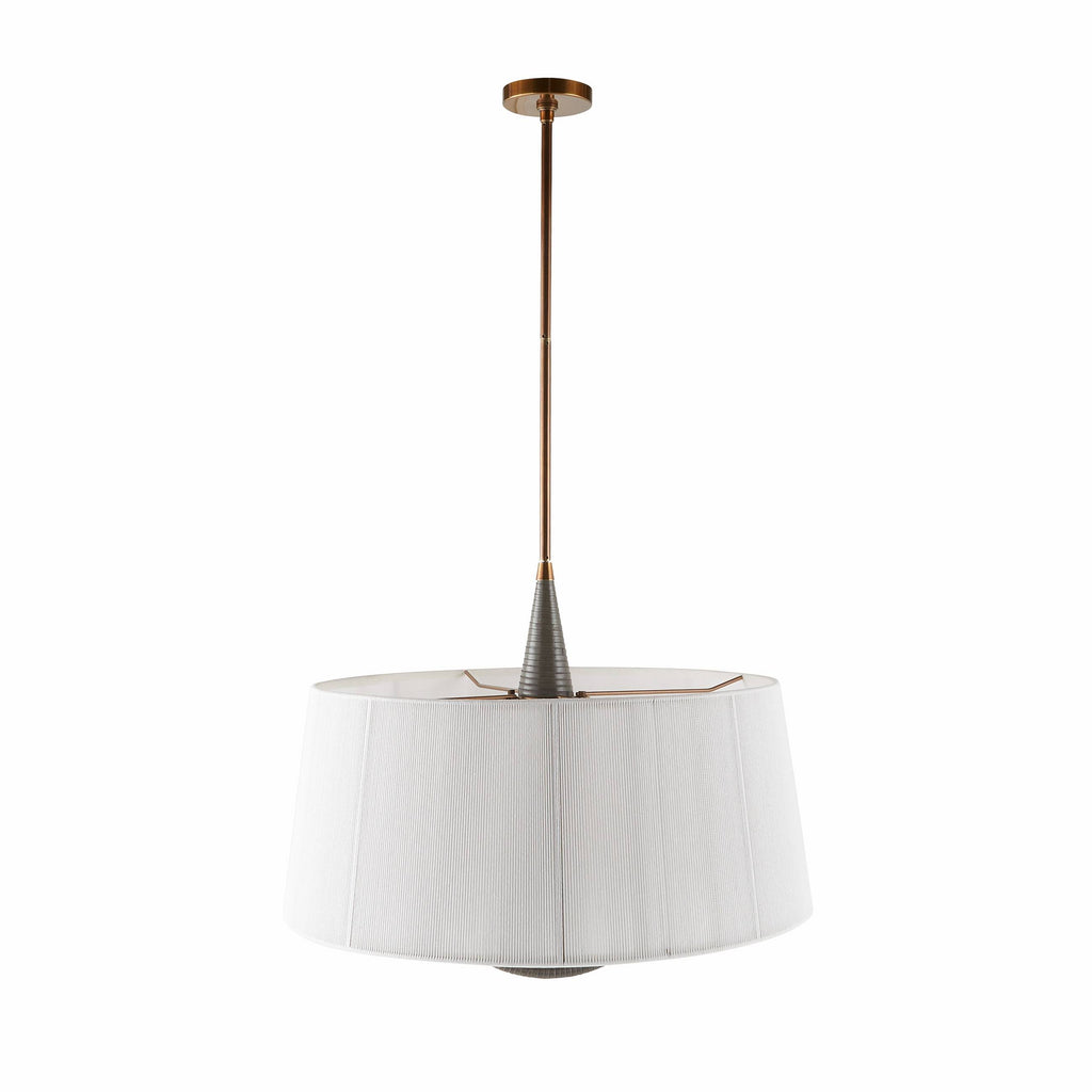 Sculptural Middlebury Pendant – White, Cotton