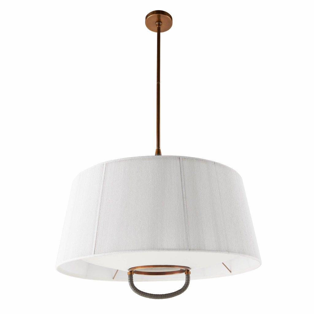 Sculptural Middlebury Pendant – White, Cotton