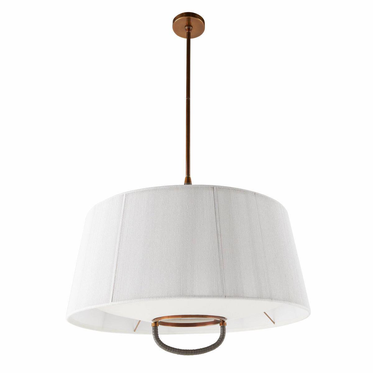 Sculptural Middlebury Pendant – White, Cotton