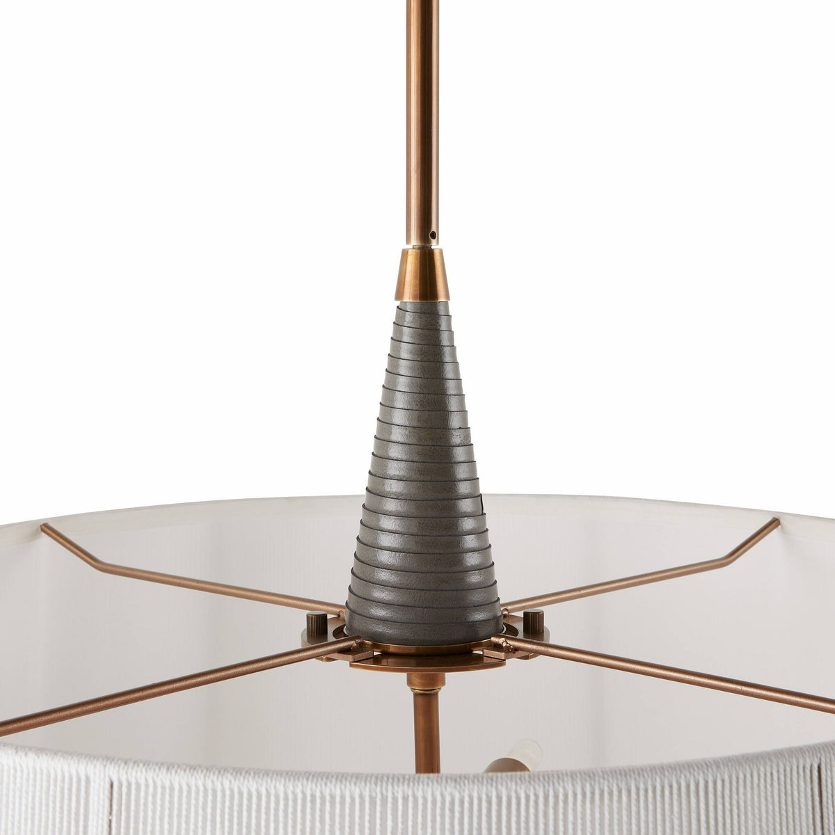 Sculptural Middlebury Pendant – White, Cotton