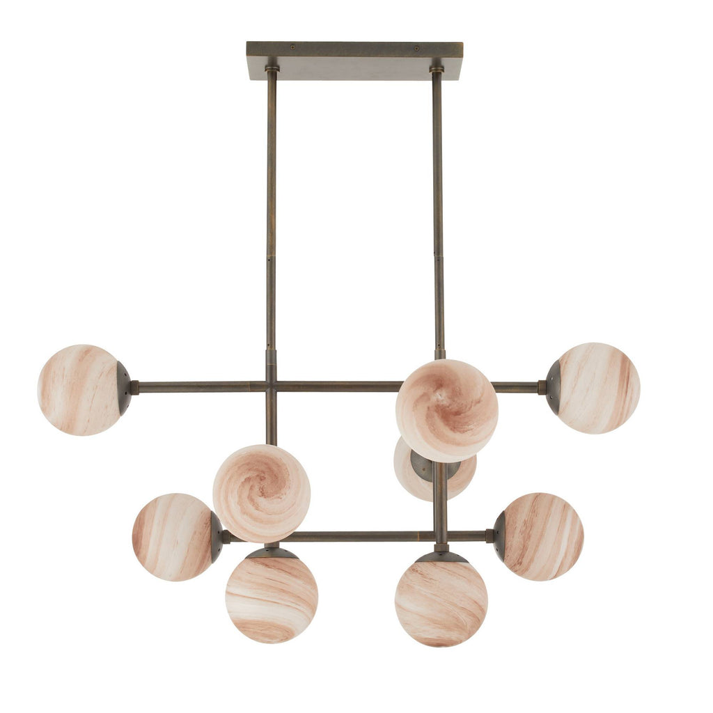 Sculptural Hadden Linear Chandelier