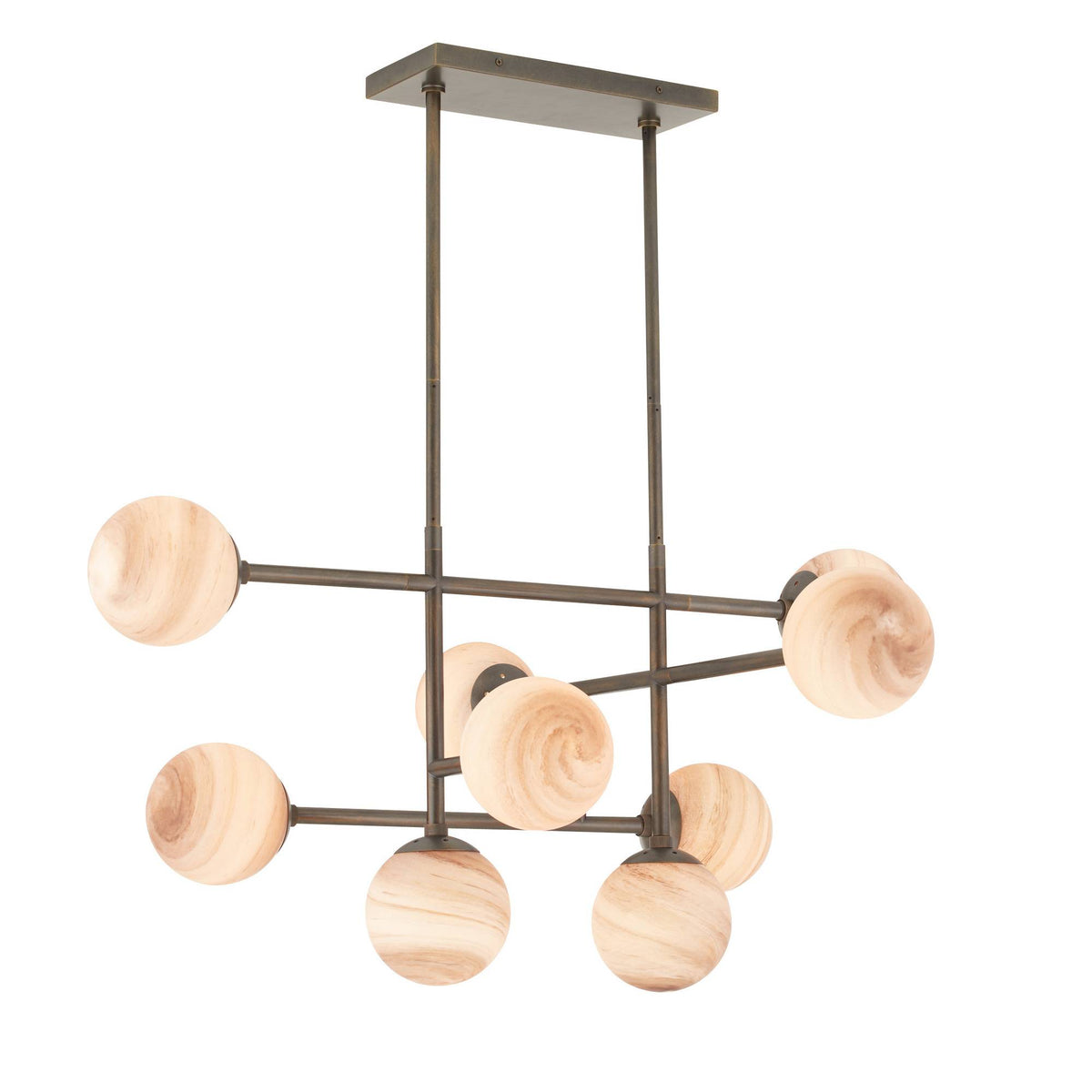 Sculptural Hadden Linear Chandelier