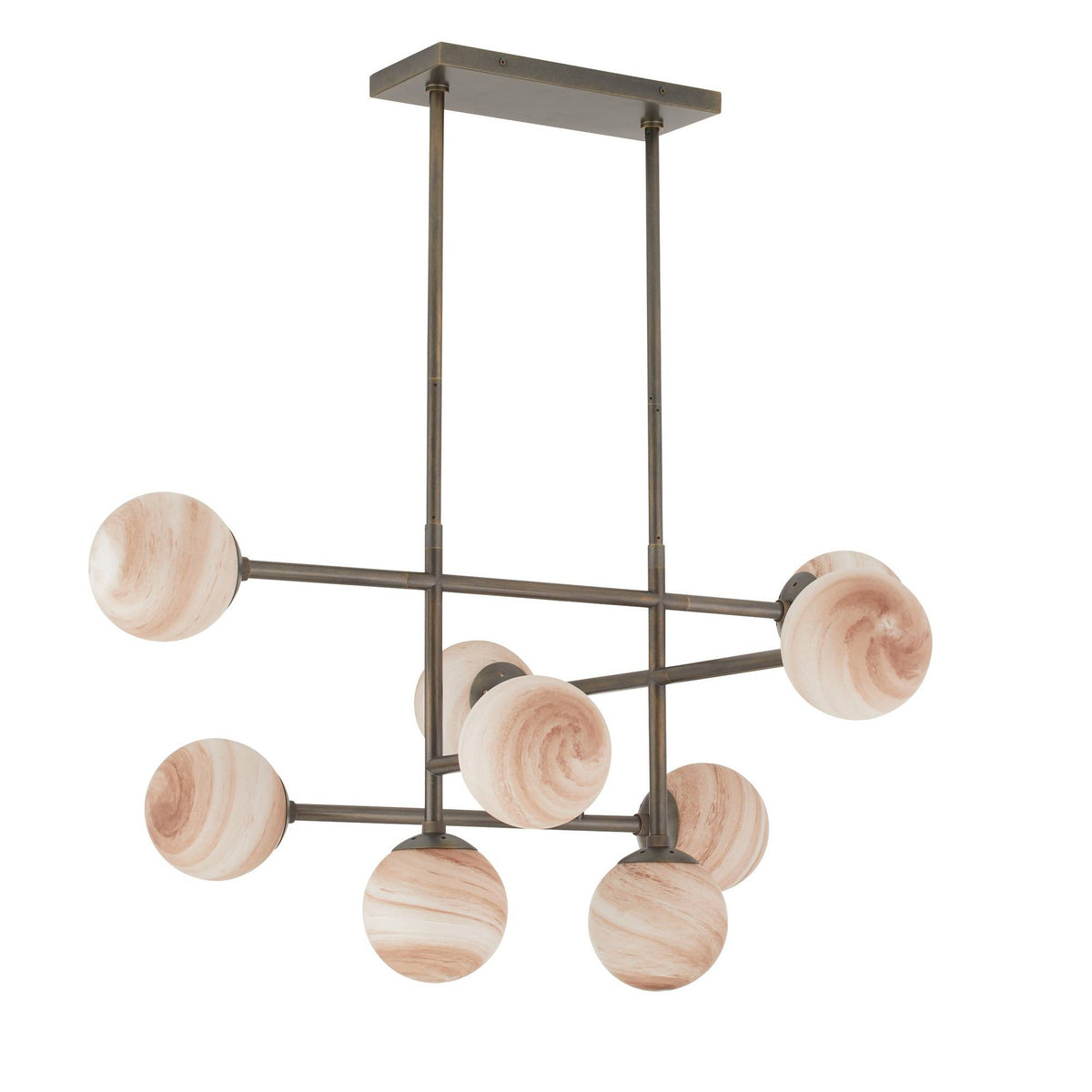 Sculptural Hadden Linear Chandelier