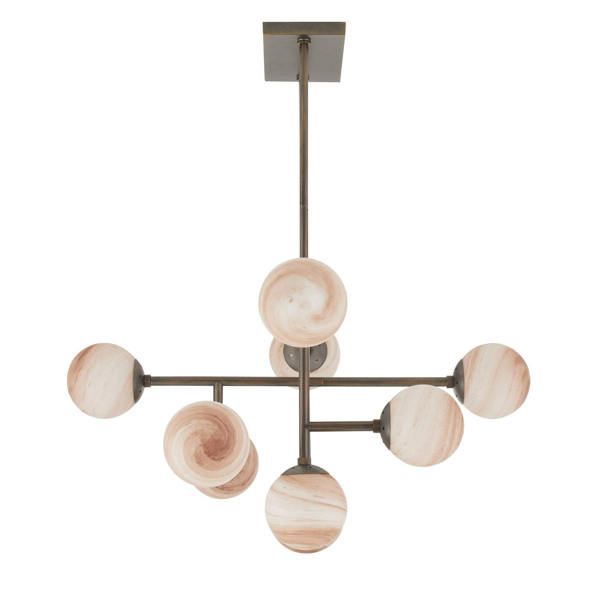 Sculptural Hadden Linear Chandelier