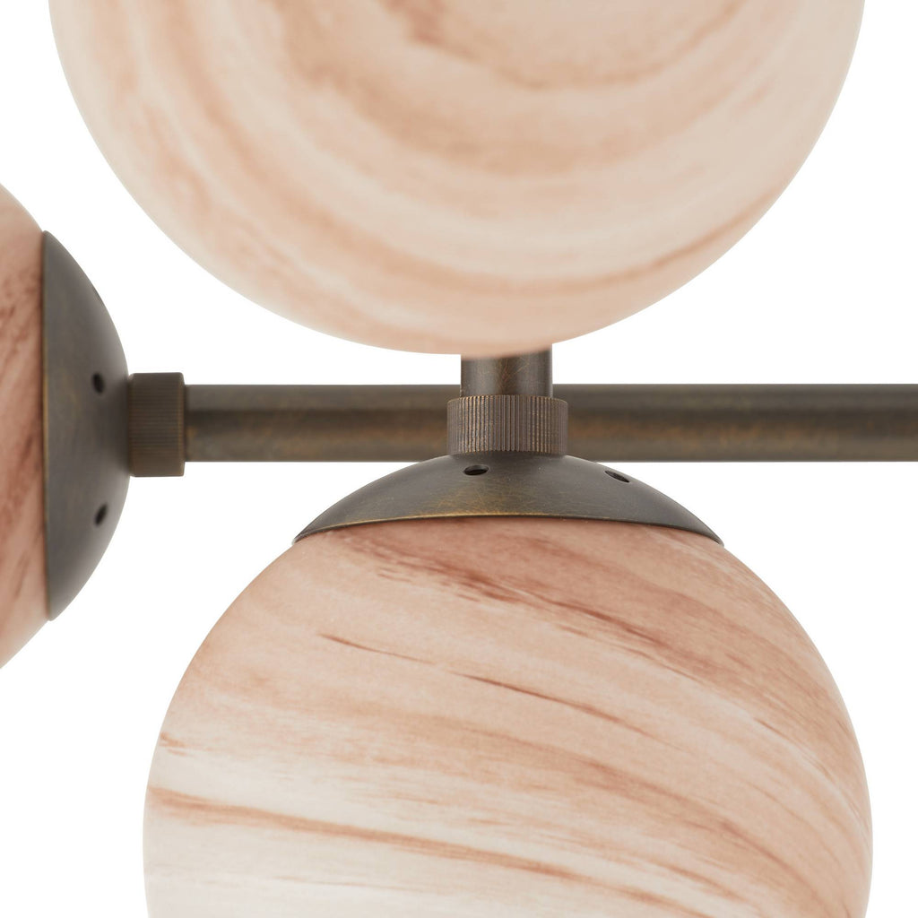 Sculptural Hadden Linear Chandelier