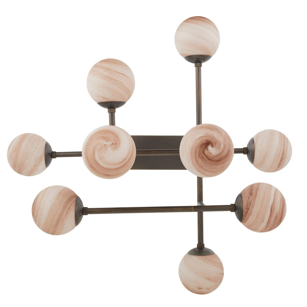 Sculptural Hadden Linear Chandelier