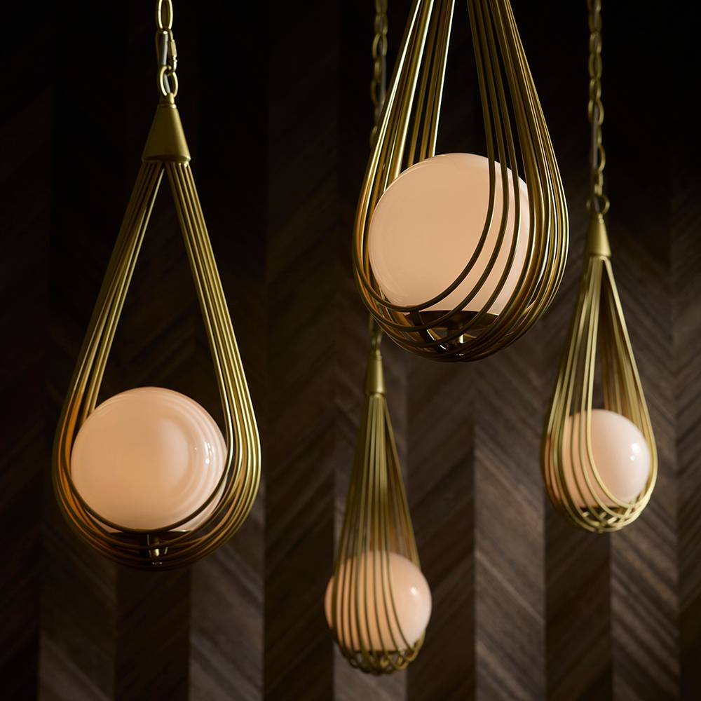 Heritage Ova Multi-Drop Chandelier, alternate view