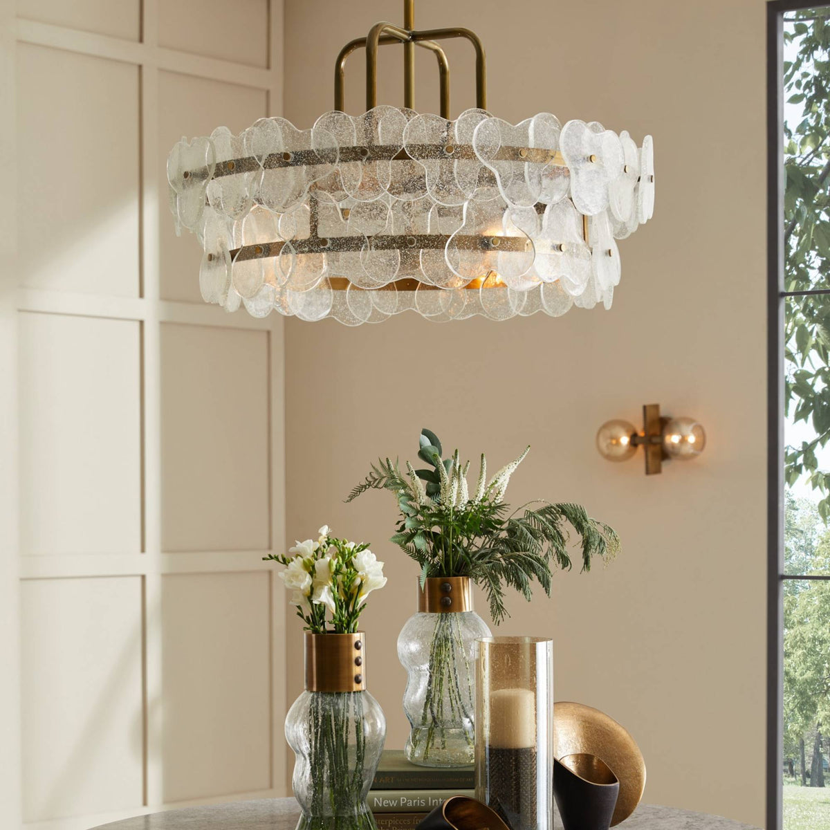 Heritage Cascade Chandelier, alternate view