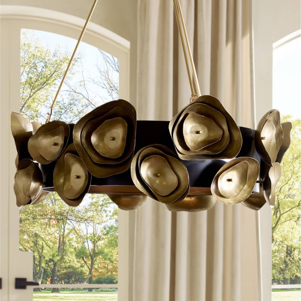 Sculptural Gaia Chandelier, alternate view
