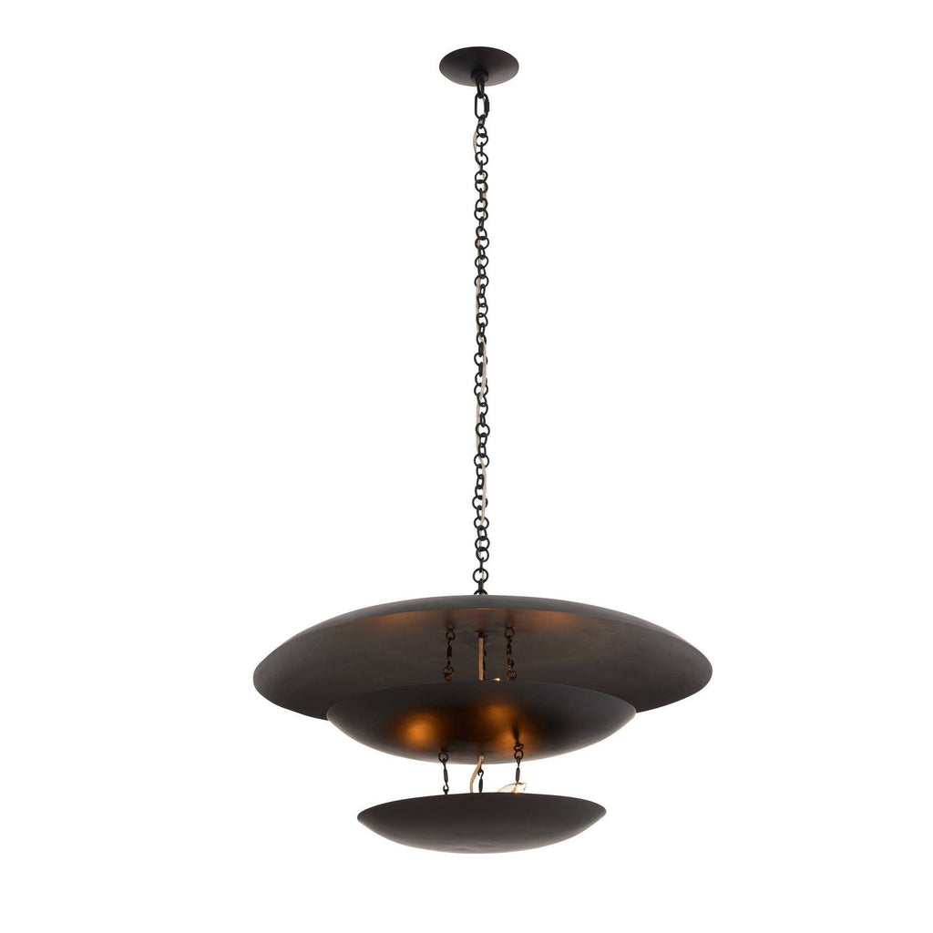 Sculptural Florko Chandelier – Black