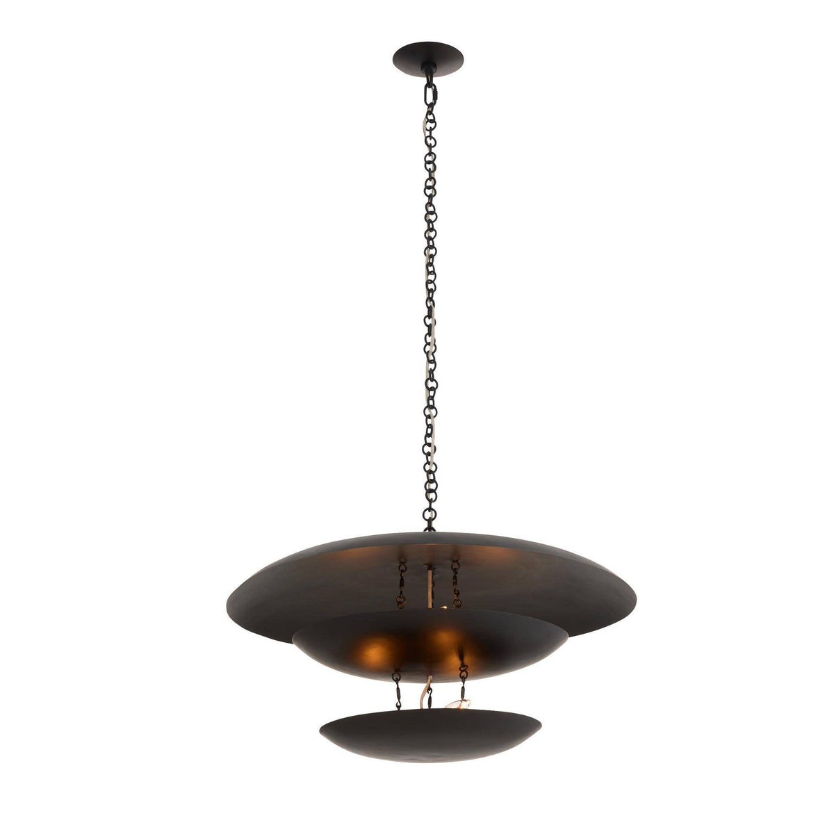 Sculptural Florko Chandelier – Black