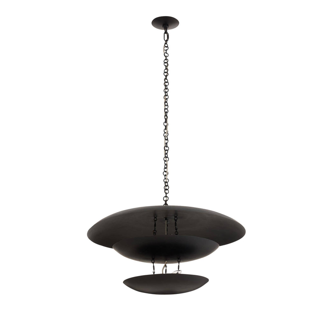 Sculptural Florko Chandelier – Black
