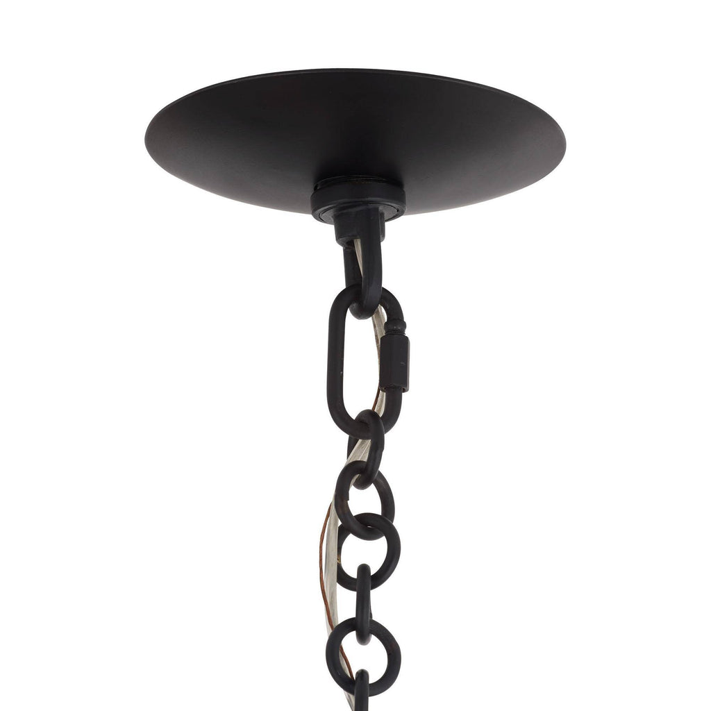 Sculptural Florko Chandelier – Black