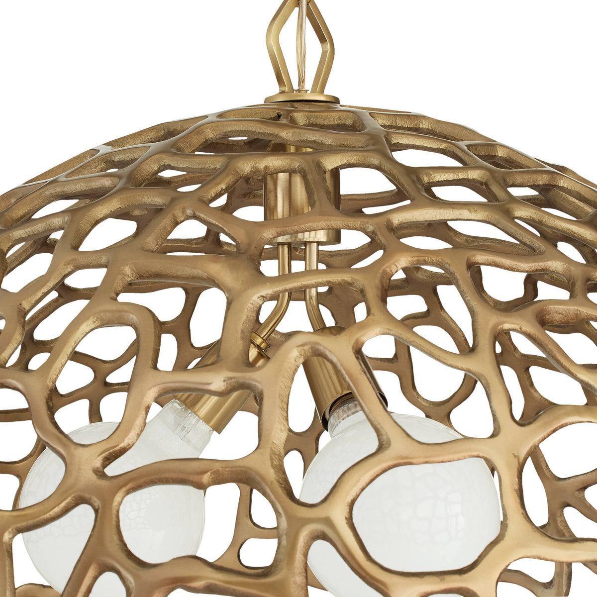 Sculptural Lotus Pendant