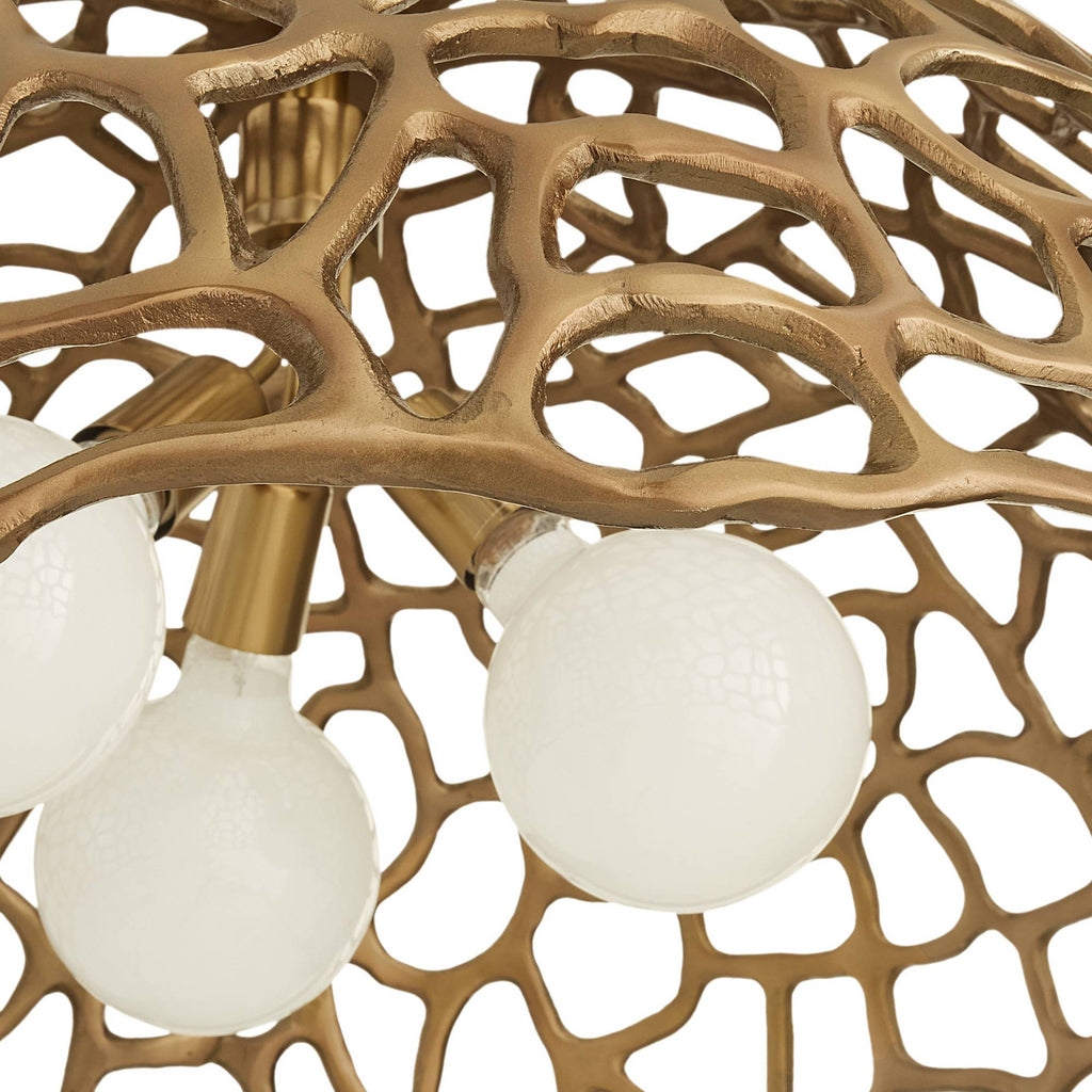 Sculptural Lotus Pendant