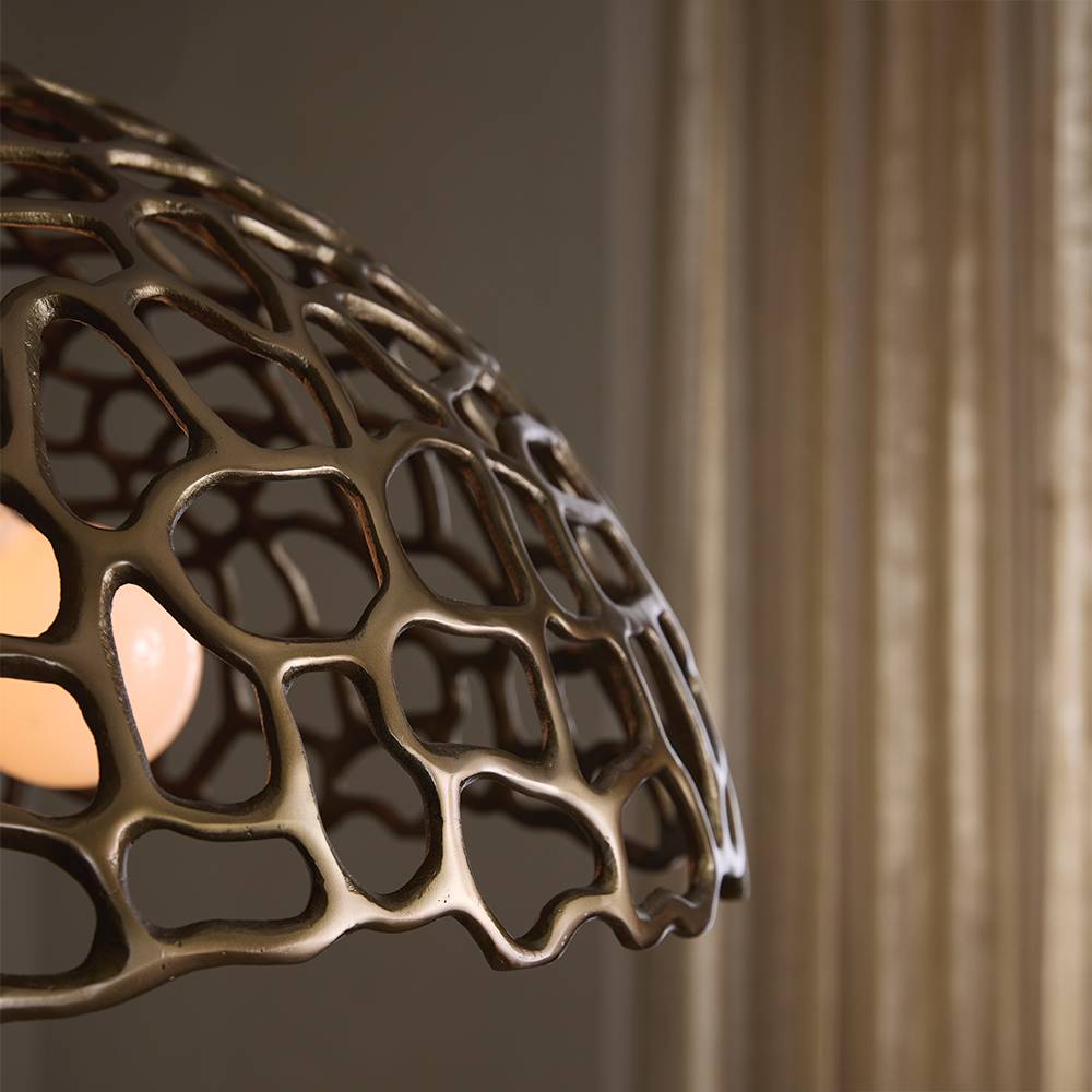 Sculptural Lotus Pendant