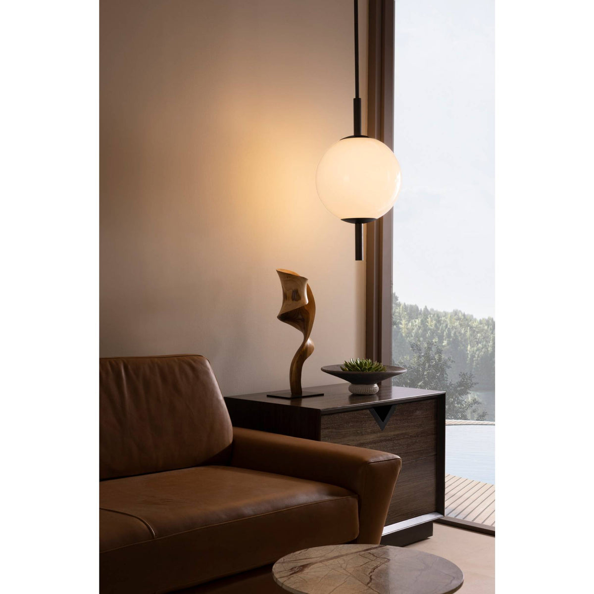Sculptural Tirso Pendant, alternate view