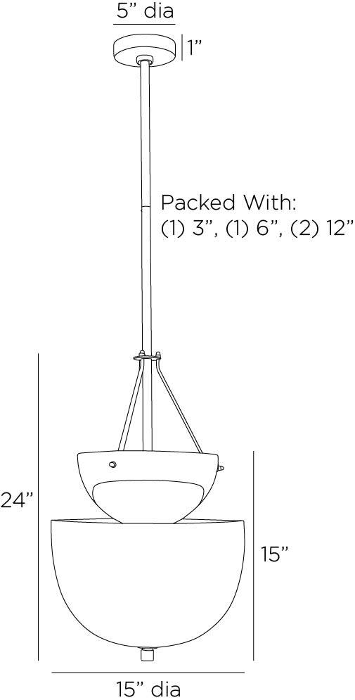 Heritage Colleen Chandelier, alternate view