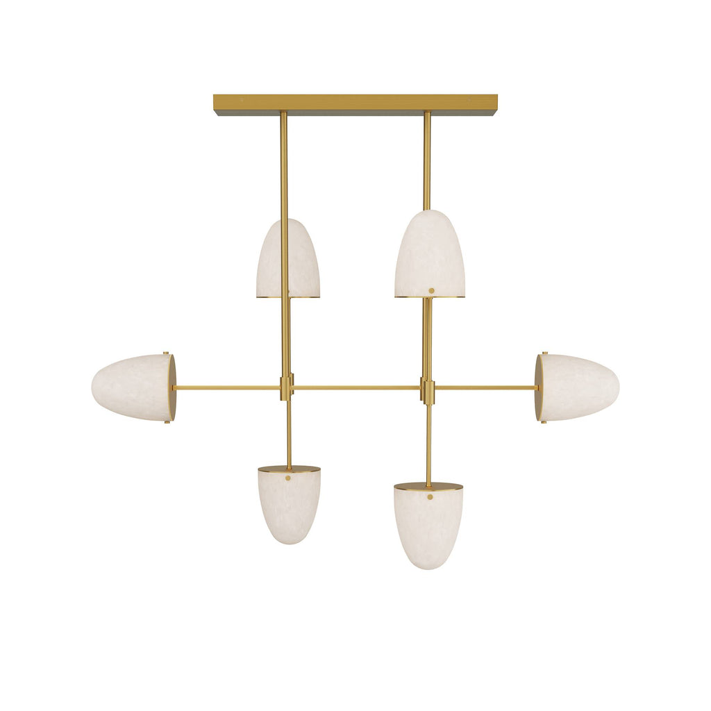 Sculptural Alazani Linear Chandelier