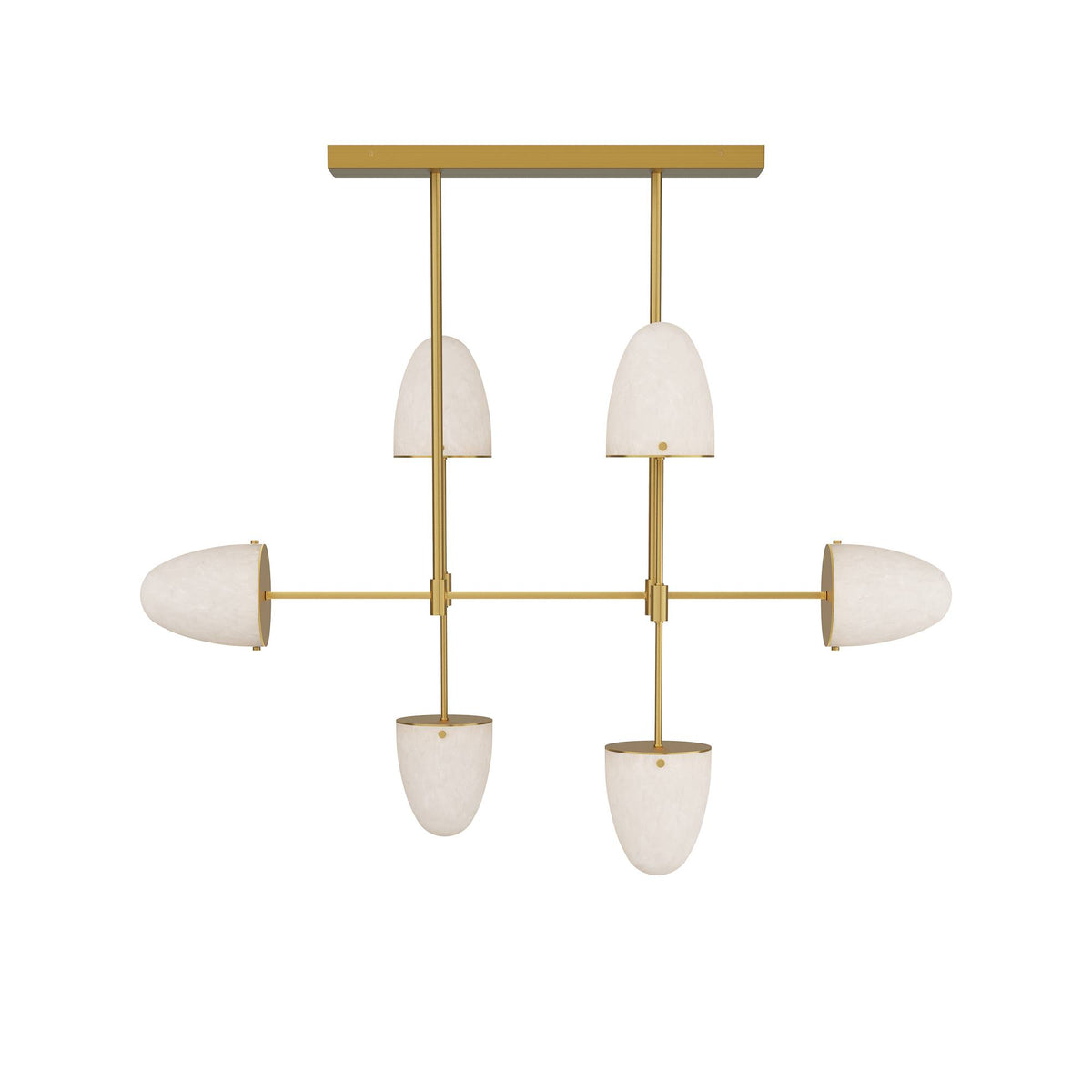 Sculptural Alazani Linear Chandelier