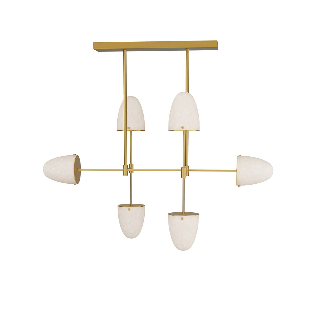 Sculptural Alazani Linear Chandelier