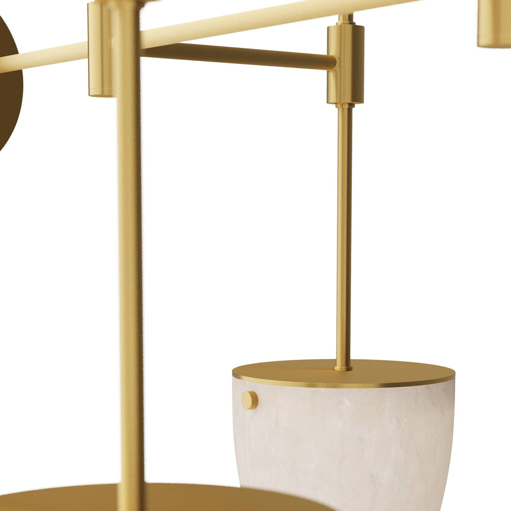 Sculptural Alazani Linear Chandelier