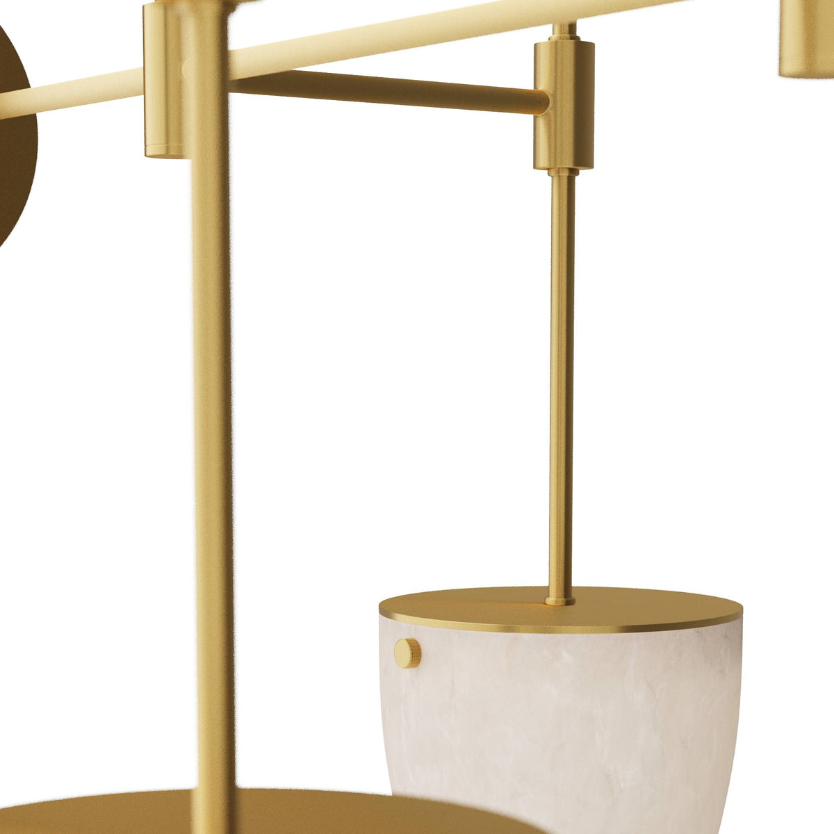 Sculptural Alazani Linear Chandelier