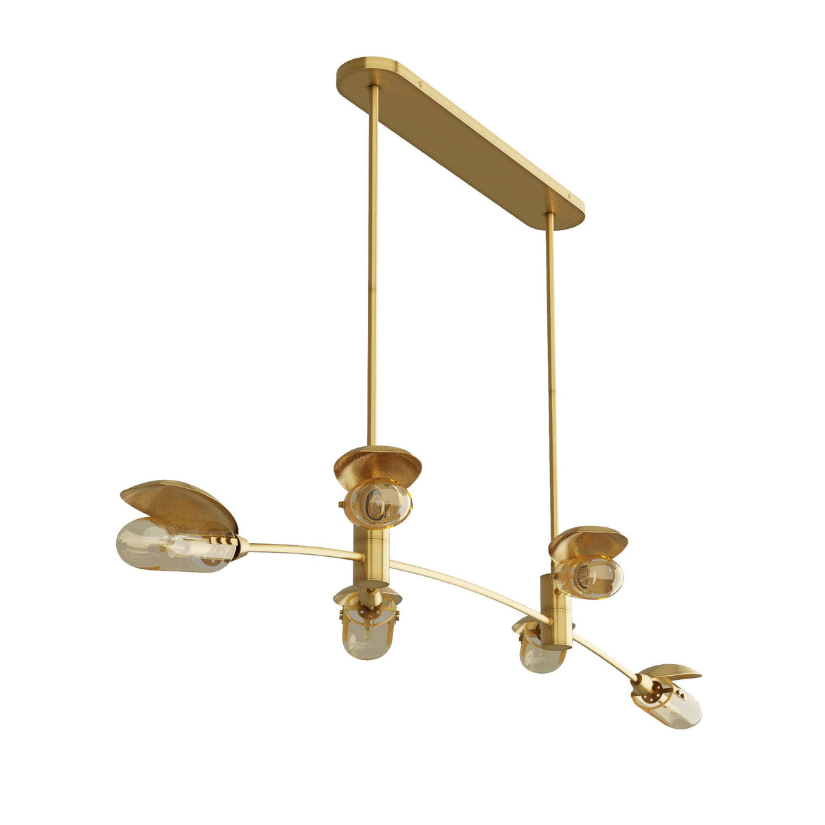 Sculptural Ximena Linear Chandelier