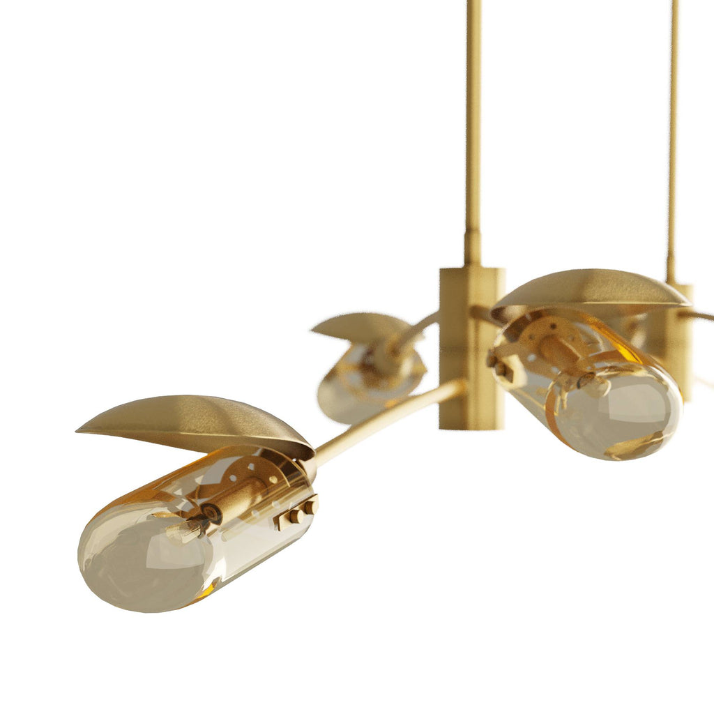 Sculptural Ximena Linear Chandelier