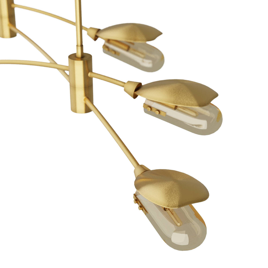 Sculptural Ximena Linear Chandelier