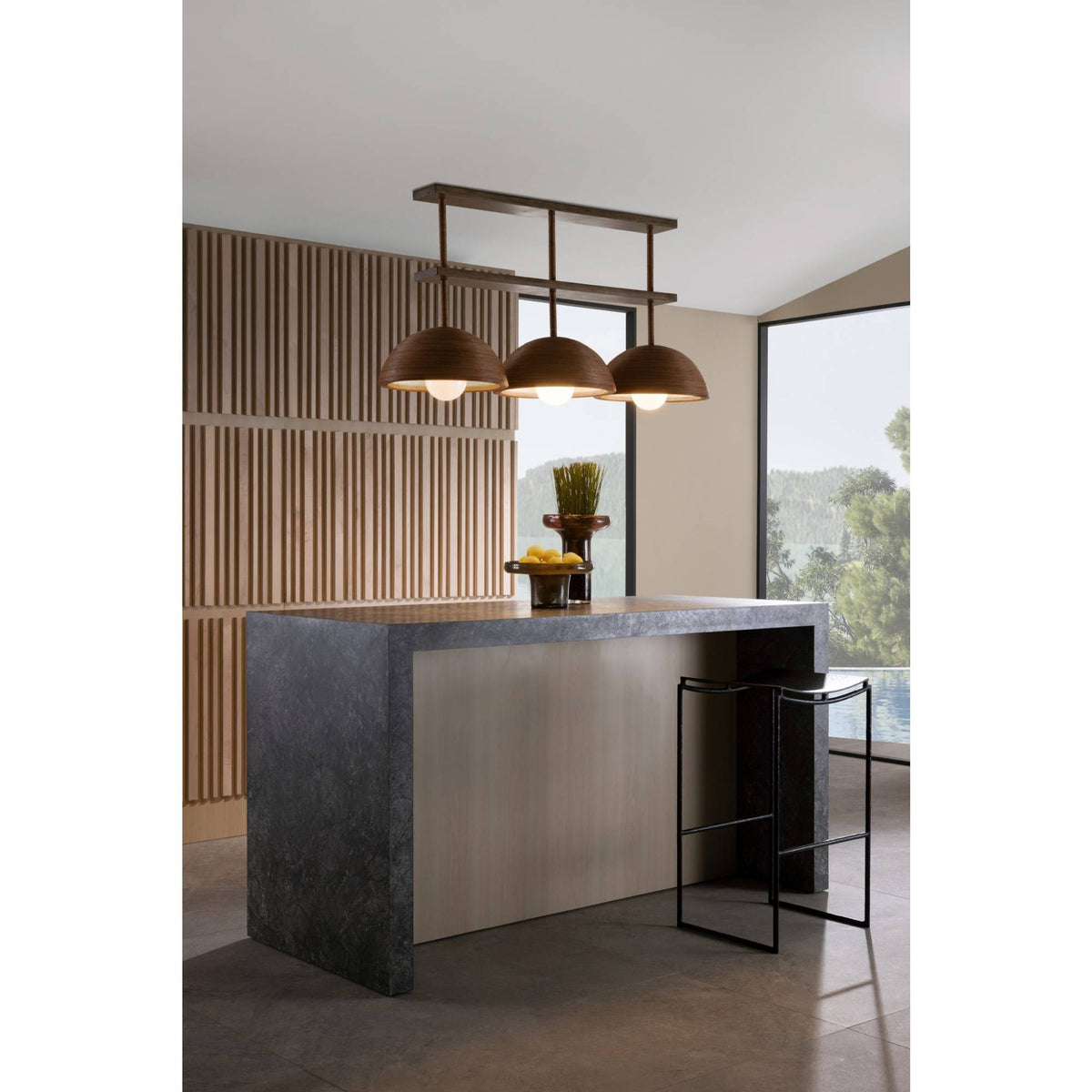 Signature Vega Fixed Linear Chandelier, alternate view