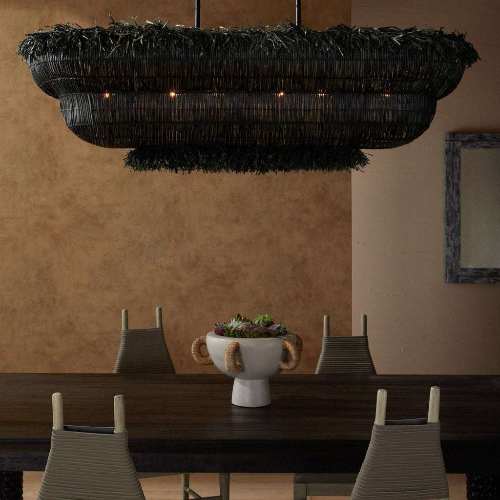 Sculptural Yessika Linear Chandelier