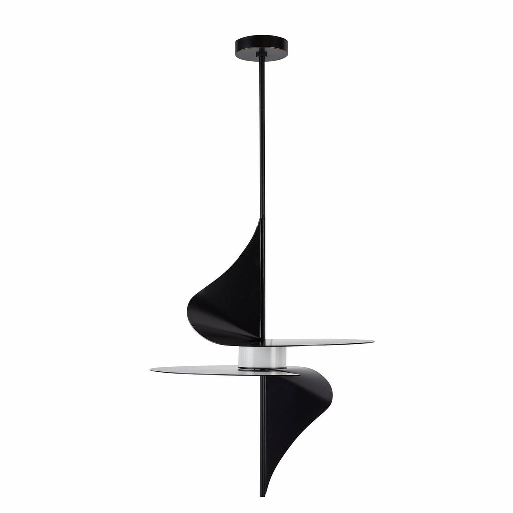 Sculptural Renly Pendant – Black