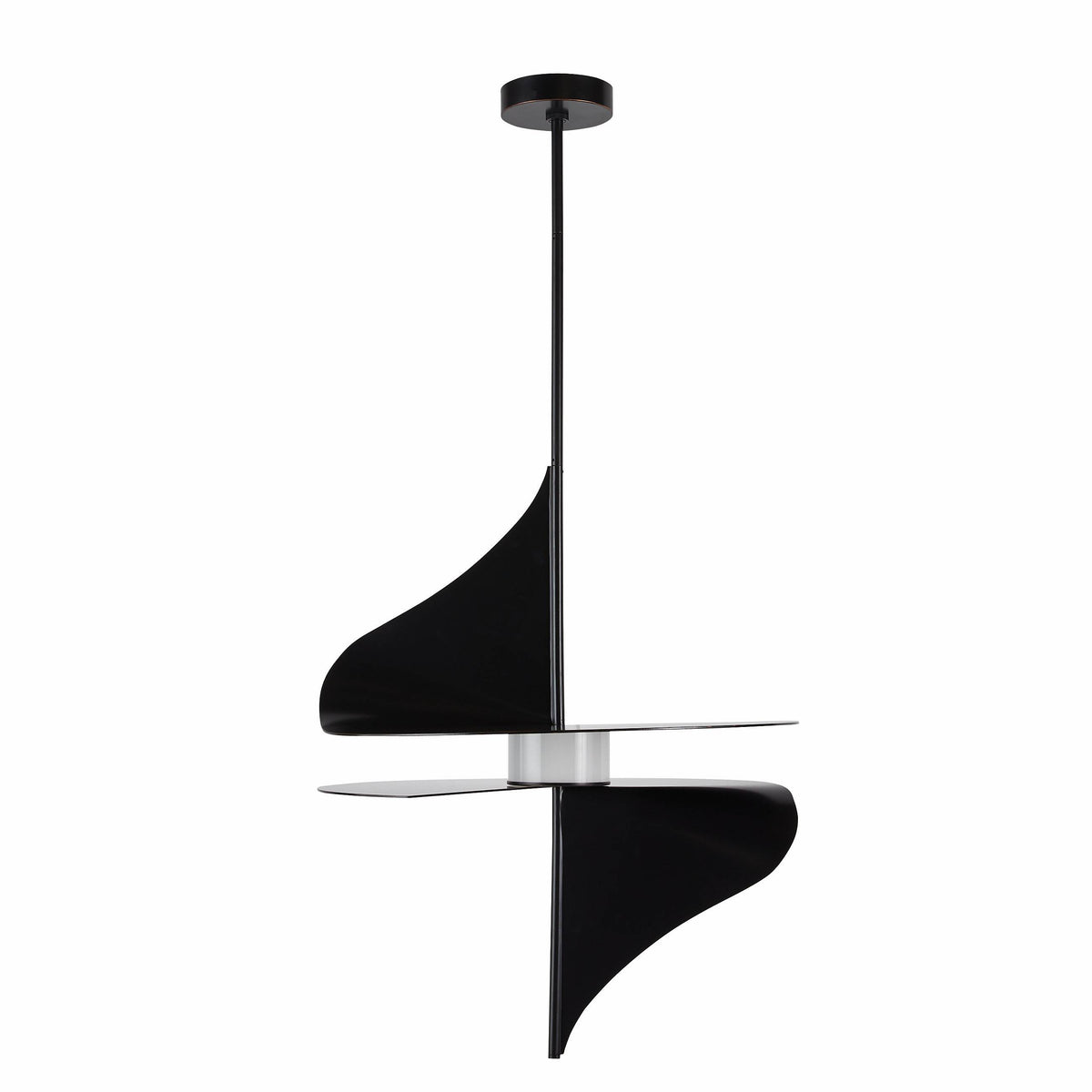 Sculptural Renly Pendant – Black
