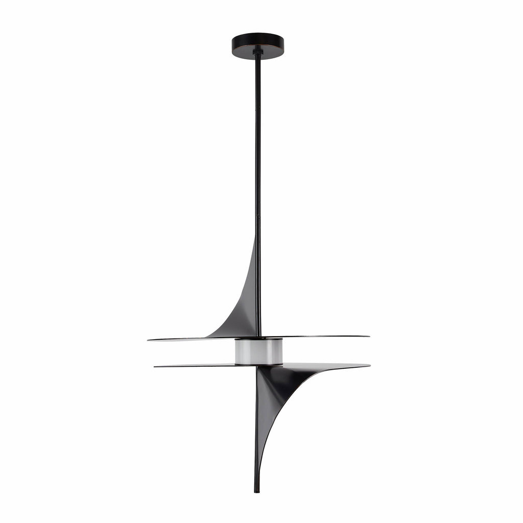 Sculptural Renly Pendant – Black