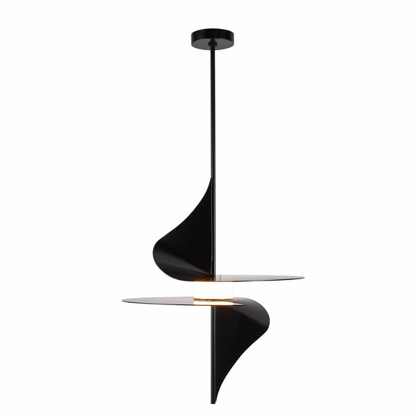 Sculptural Renly Pendant – Black