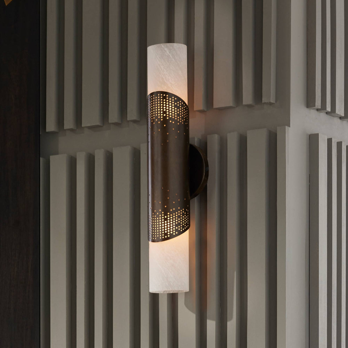Sculptural Exelsior Wall Sconce, alternate view