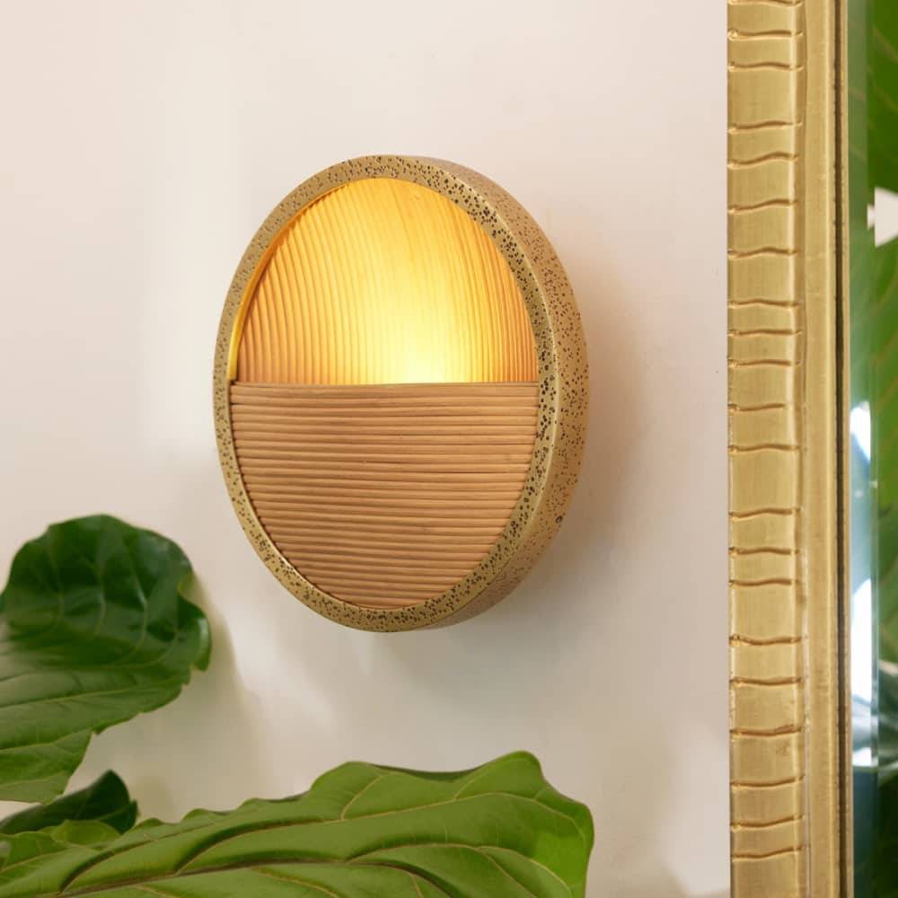 Sculptural Garland Wall Sconce, alternate view