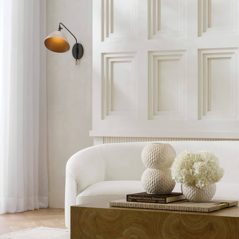 Sculptural Inlet Wall Sconce, alternate view