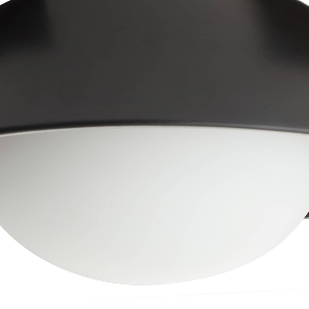 Signature Glaze Small Flush Mount – Black