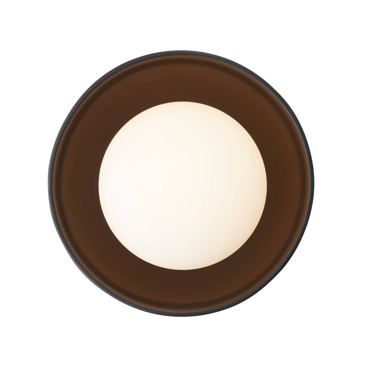 Signature Glaze Small Flush Mount – Black