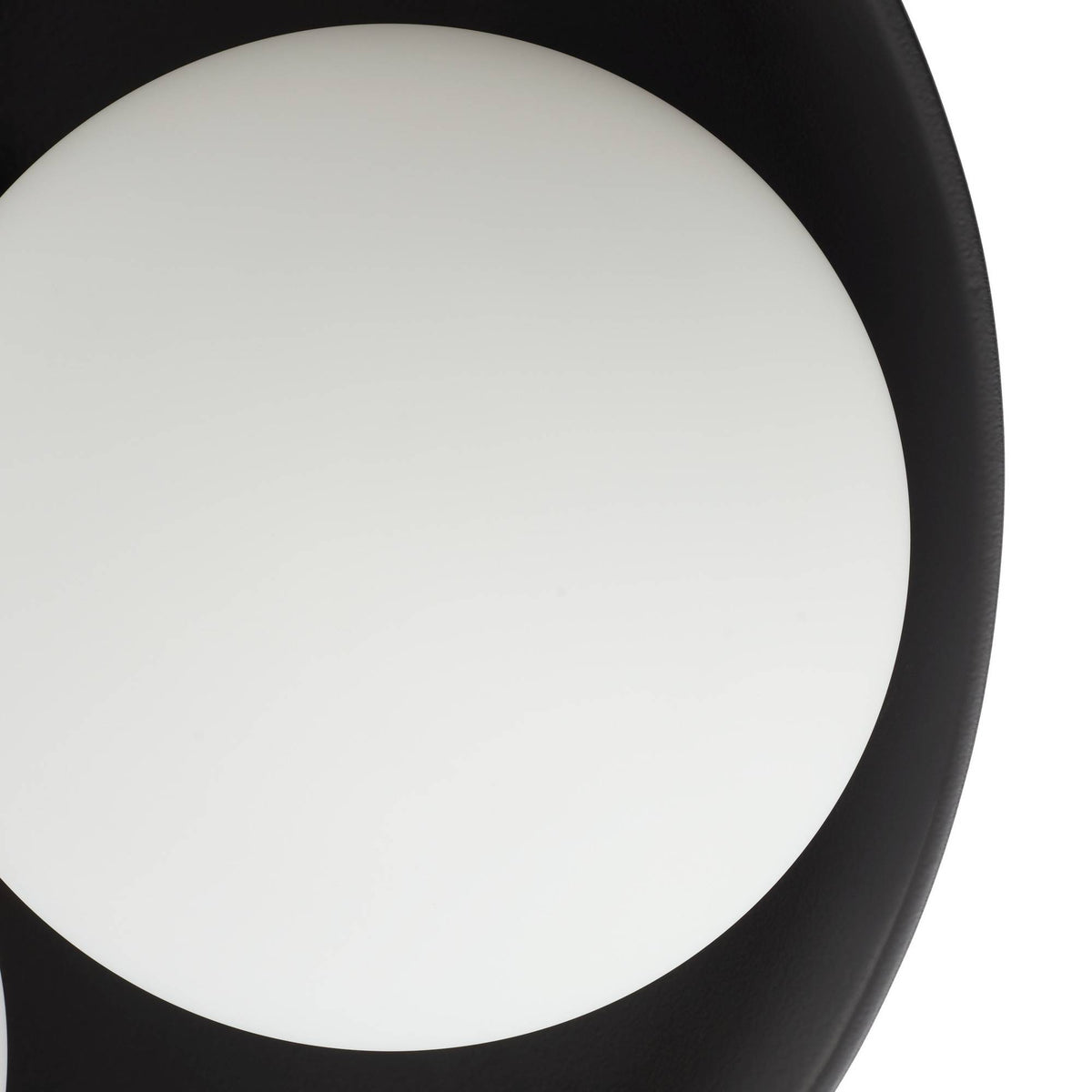 Signature Glaze Large Flush Mount – Black