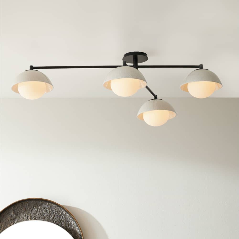 Signature Glaze Multipoint Flush Mount, alternate view