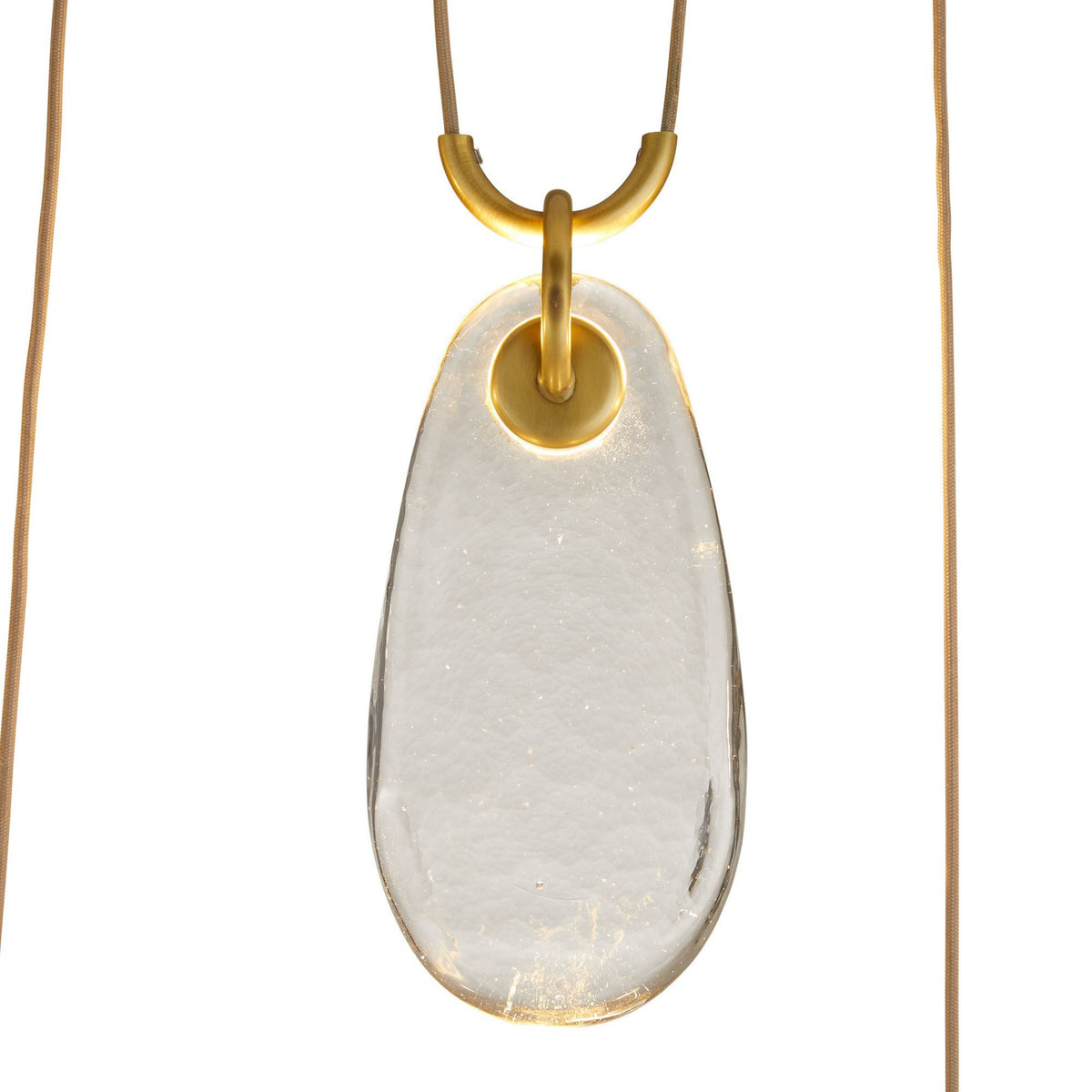 Sculptural Melt Chandelier – Gold