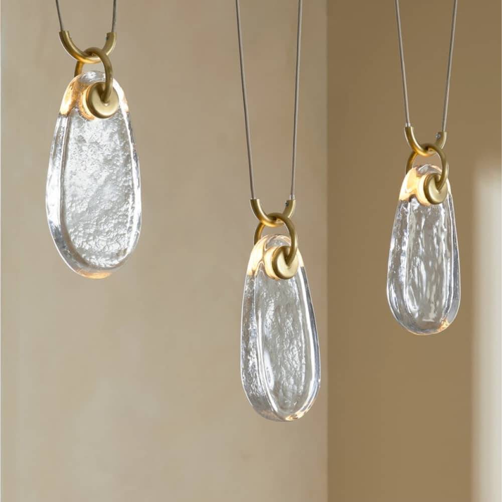 Sculptural Melt Chandelier – Gold