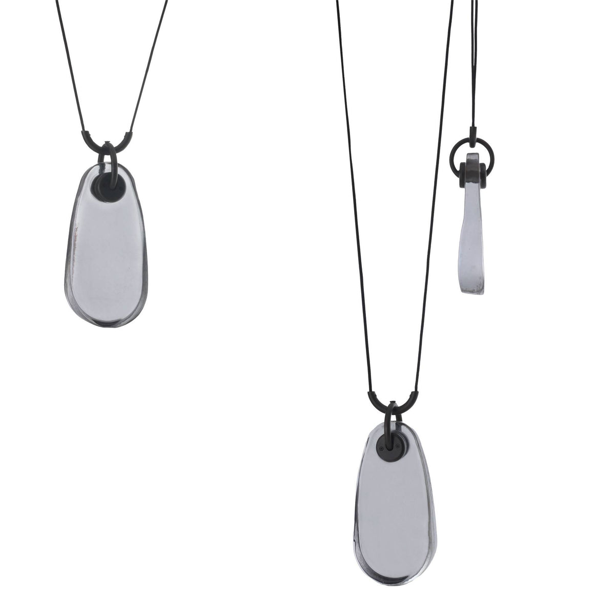 Sculptural Melt Chandelier – Gray