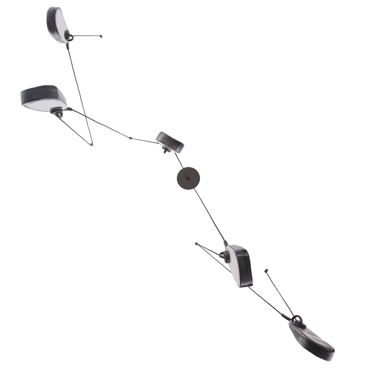 Sculptural Melt Chandelier – Gray
