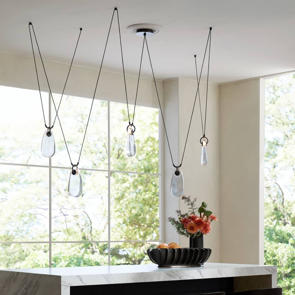 Sculptural Melt Chandelier, alternate view