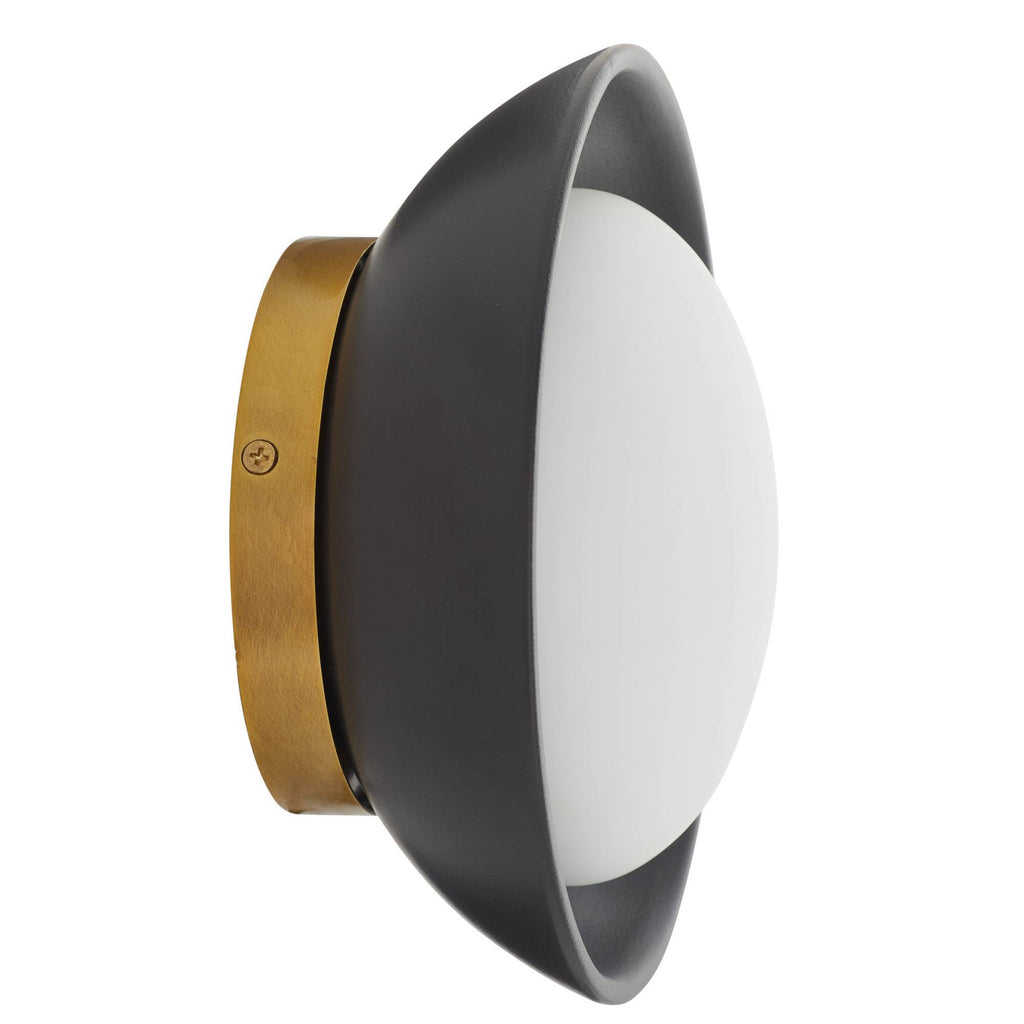 Signature Glaze Small Wall Sconce – Black